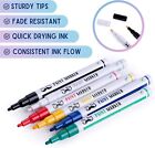 6pcs Paint Markers Set Oil Based For Metal Mix Permanent Colored Pen Fine Point