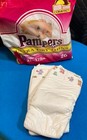  2  Vintage Pampers Phases Ultra Dry Thins For Girls Plastic Diapers Size L w2