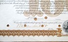 William K Vanderbilt Autograph 1885 Pine Creek Railway Bond Certificate  C Depew