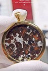 40mm Rare Sericho Pallasite Meteorite Slice Certified Iron Meteorite With Ol