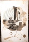 Cabinet Card  Antique Vintage Small Child  1900 s  Outside  Unposted  Good Shape