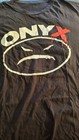 Onyx T Shirt Vintage Logo Ladies Cut 19  Pit To Pit Nm- Vg  Old School 90s Rap
