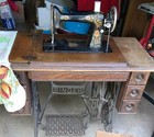 1920 Singer Treadle Sewing Machine In Cabinet - Needs Work I Have Receipt