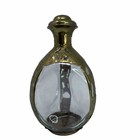 Vintage Haig Brass And    dimple    Whiskey Glass Bottle decanter   Empty Bottle 