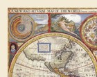 Historic Map - Western Eastern Hemispheres - 1627 - 29 11 X 23