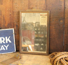 1930s Antique Flying A Service Station Restroom Advertising Mirror Gas Oil Sign