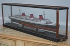 F68169  Vintage Hand Done Ss Normandie Cruise Ship Wood Model