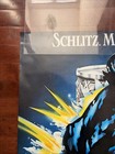 Vintage 1986 Schlitz Malt Liquor  no One Does It Like The Bull  Poster 24  X 31 
