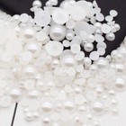 500pcs 6mm Half Pearl Bead Flat Back Half Round Pearl For Diy Decoration White