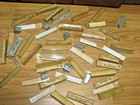 Vintage  Store Metal   Plastic Clip On  Price Sales Sign Tags Large Lot