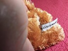 11  Fao Schwarz Brown White Bull Dog  Plush Stuffed Floppy Bean Bag