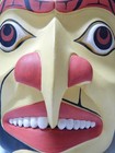Vintage Nw Coast  Hand Carved   Painted Mask - Horsehair - Clean   Nice