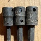 Snap On 3 8  Drive Hex Allen Bit Socket 3 Pc Set 7 32  5 16  3 8  Pfa7  Pfa12 -c