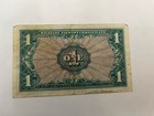   One Dollar  1 Military Payment Certificate Mpc Series 611  - Free Us Shipping