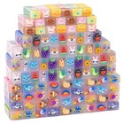 100-piece Kawaii Cute Animal Pencil Erasers For Kids  Non-toxic Rubber  School S