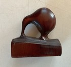 Vintage Tiki Maori Hand Carved Wood Kiwi Bird Figurine Statue New Zealand
