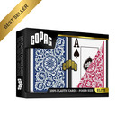 Copag 1546 Design 100  Plastic Playing Cards Poker Size Jumbo Index Red Blue Set