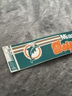 Vintage 90s Miami Dolphins Nfl Football Bumper Sticker Decal Team Wincraft Vtg