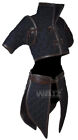 Female Cotton Padded Gambeson With Brown Leather Trim Medieval Costume Armor Sca