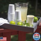 Nyhi 500 Pack 6 Oz White Small Disposable Paper Coffee Cups Hot Cold Beverage
