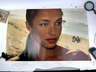 1988 Sade Ocean Beach Funky Poster 34 X 22   Angelprop levon Parian  Vtg  3196
