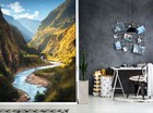 3d Mountain Stream 1499 Wallpaper Mural Wall Print Wall Wallpaper Murals Us Coco