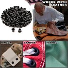  100 Pack  Black Coated Eyelets -   8-9 Length  -  1 4 In  Diameter  -  usa M   