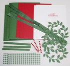 Stampin Up Greeting Card Kit X4  Christmas Arrange A Wreath Handmade