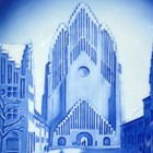 Bing   Grondahl 2025 Christmas Plate B g     Grundtvig   s Church  Copenhagen - Nib 