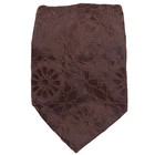 Vintage Retro Brown Textured 60 s 70 s Necktie Neck Tie