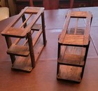 Vtg Antique Singer Treadle Sewing Machine Cabinet Table Wood Drawers Frame Stack
