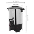 Commercial Stainless Steel Large Coffee Urn Machine Maker Big Office Hot Water