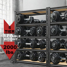 5-tier Heavy Duty Metal Shelving Storage Adjustable Garage Shelves Utility Rack