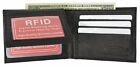 Bifold Wallet Men s Genuine Leather Black Credit Card id Holder Slim Purse Flap 