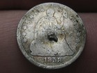 1858 P Seated Liberty Half Dime- Philadelphia  Good Details