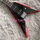 4 String Arrow V Black Electric Bass Guitar  Fretboard Chrome Hardware