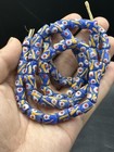 Very Old African Millefiori Beautiful Antique Blue Glass Trading Beads