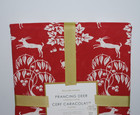Williams Sonoma Prancing Deer Tablecloth 70x108 New Christmas Holiday