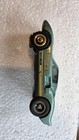 Vintage Ford Gt Slot Car Metallic Green  9 Red Stripes Metal Chassis 1960s