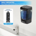 Wall Mounted Soap Dispenser Kitchen Bathroom Manual Refillable Hand For Liquid