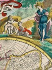 1670 Nova Orbis World Map - Historic Vintage Style Wall Map - 16x20