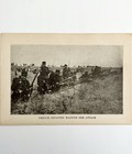 1914 Ww1 Print French Infantry Battlefront Antique Military Period Collectible