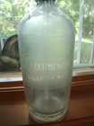 Rare Antique Duluth Minnesota Etched Glass Advertising Seltzer Bottle Zenith Cty