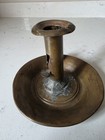 Antique Primitive Brass Chamber Push-up Candle Stick Holder Farmhouse