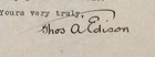 Thomas Edison Auto signed Vintage 1922 Tls Letter Psa dna 183803