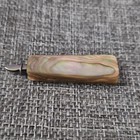 Antique Victorian Abalone Mother Of Pearl Sliding Ring Pocket Tweezers Vanity To