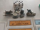 Monopoly Oem Vintage Game Replacement Pieces Pewter Pieces 1974 s No 9 Vtg Lot