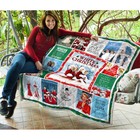 White Christmas Quilt  White Christmas Movies Quilt Blanket Soft And Cozy