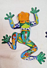 2 Vintage Talavera Mexican Folk Art Ceramic Lizard Geico Wall  Decor Multicolor
