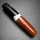 Himalayan Natural Tibetan Dzi Bead Old Agate 1 Striped Amulet Pendant 60  12mm